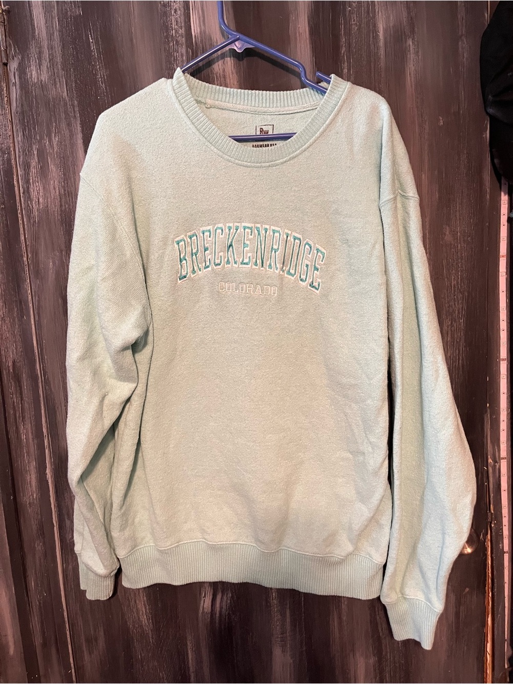 Mint Green Breckenridge Colorado Crewneck Sweatshirt